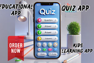 design and develop custom quiz app, educational, and kids learning apps