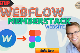 develop webflow membership website memberstack figma to webflow website