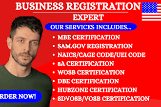 register your business as mbe wosb dbe 8a sdvosb 501c3 registration samgov