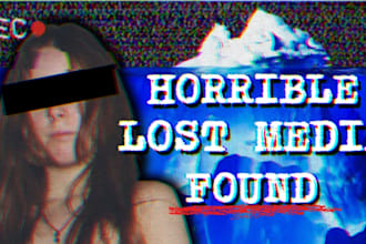 design youtube thumbnails for creepy, scary, iceberg content