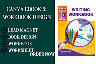 canva ebook design, PDF lead magnet, workbook design, checklist, for amazon KDP