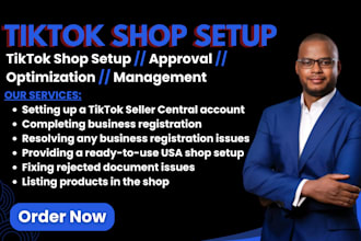 setup tiktok shop, optimize, manage tiktok shop to boost sales
