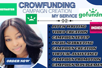 do campaign creation on kickstarter, indiegogo and gofundme