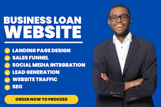 business loan website business loan landing page business loan leads mca website