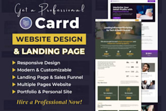 design carrd website redesign carrd website card website carrd landing page