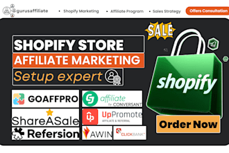 setup goaffpro uppromote refersion referrly shopify affiliate marketing program