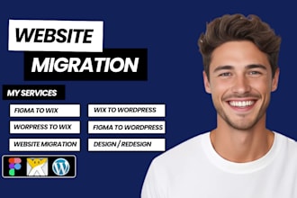 transfer wordpress to wix, figma to wix, migrate wordpress site to wix, shopify