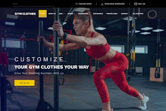 design fitnesswear gear health and fitness supplement dropshipping shopify store