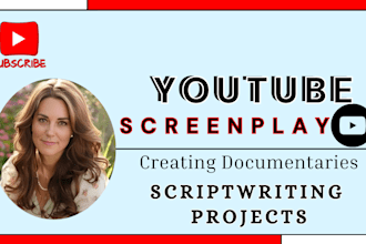 be youtuber video short film script writer format, movie script screenwriting