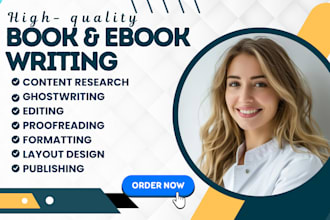ghost book writer, developmental editor ebook ghostwriter self help ebook writer