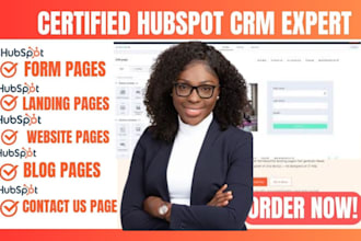 create hubspot lead form landing page deal pipeline website email campaign