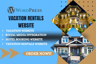 wordpress wix vacation rental website vacation website vacation booking website
