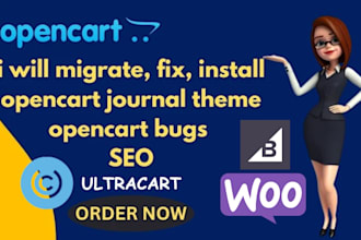 customize opencart journal theme fix opencart bugs setup ultracart ecommerce