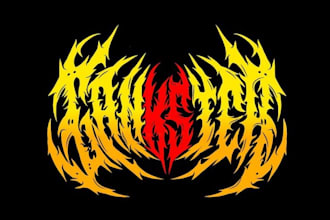 create black metal logo bands