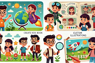 create kids book,cartoon,comic book and custom illustrations