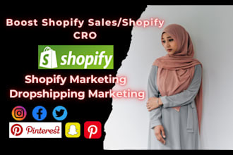 boost shopify sales shopify cro shopify marketing dropshipping marketing