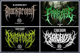 design your black, slamming, brutal, death metal logo