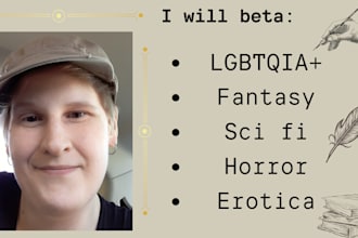 beta read your fantasy and sci fi