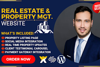 design real estate property management website mortgage broker logistics website