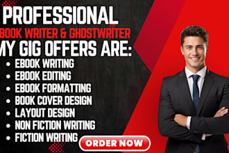 ghostwrite your dream nonfiction ebooks as an ebook ghost writer