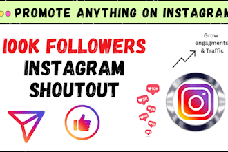 promote website or anything on 100k instagram page