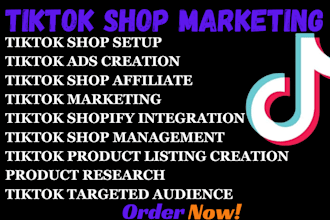 set up  tiktok shop tiktok shop affiliate marketing and manage tiktok