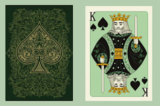 draw card game art design custom playing card board game, uno deck, tarot card
