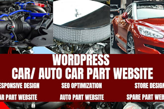 wordpress auto parts website car accessories store auto parts store website