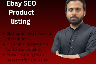 do professional ebay product listing and SEO optimization service