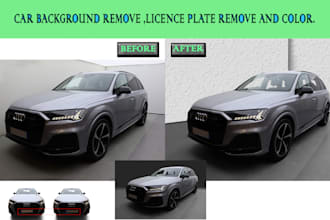expert car photo editing and background replacement