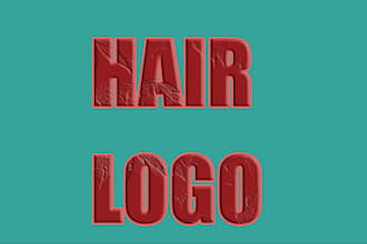 create nails, hair, hair extensions and salon logo in high quality
