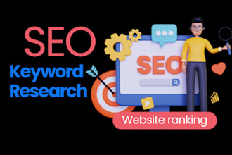 do SEO keyword research by website ranking process