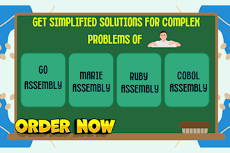 help you in computer architecture, go, marie, cobol, and ruby assembly projects