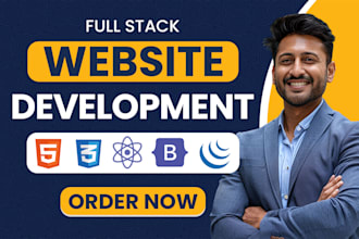 be full stack web developer for website development, backend frontend developer