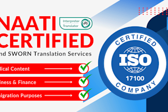 provide naati certified and sworn translator