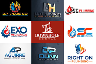 do plumbing heating hvac oil gas air conditioning logo