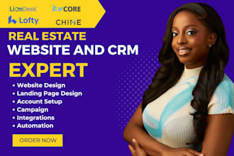 set up real estate crm lofty crm, boldtrail, kvcore, chime, follow up boss, idx