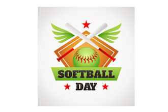 make sports club softball brand logo