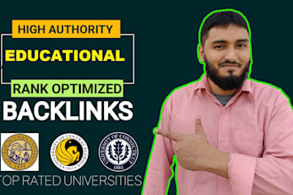 create manually quality educational backlinks from high DR websites