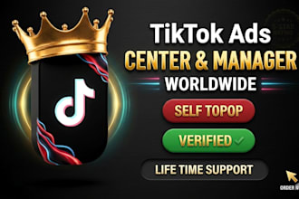 create tiktok ad account and business center worldwide