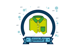 make high definition fantastic laundry logo