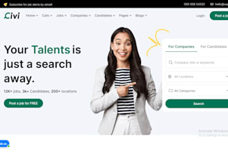 design wordpress recruitment website and job board website