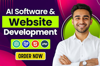 I will develop ai website, ai app chatbot saas, llm ai software as full stack developer