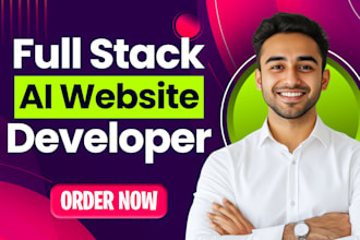 do ai website development as full stack developer react js php laravel developer