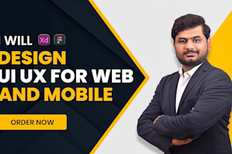 design modern responsive website UI UX in figma or adobe xd