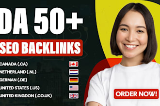 build da50 plus german canada dutch UK US thai id dofollow SEO backlinks