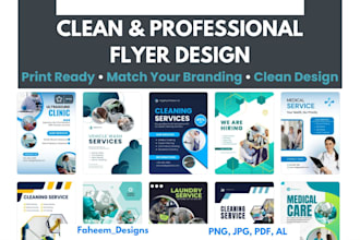 design a professional flyer or brochure for your business