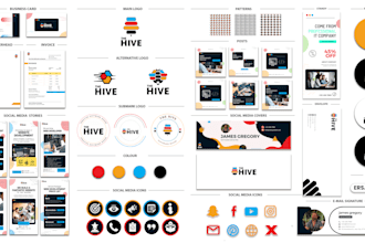 design professional and luxury logo brand identity and branding kit