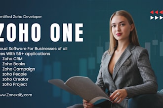do zoho one, zoho books, zoho flow, CRM, project etc