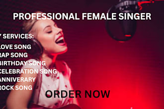 produce and sing amazing celebration song, love song, christmas song, new year